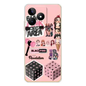 Чехлы с картинкой для Realme Note 60 (BLACK PINK коллаж)