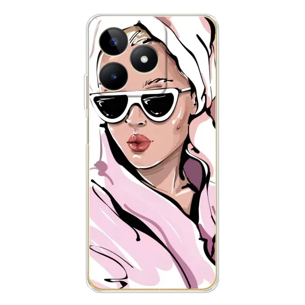 Чехол с рисунком «Девушка в халате» для Realme Note 60 Чехол с рисунком «Девушка в халате» для Realme Note 60