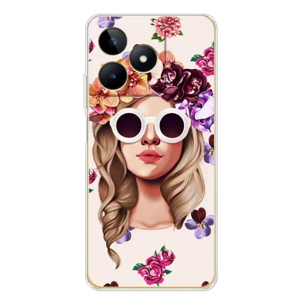 Чехол с рисунком «Девушка в очках» для Realme Note 60 Чехол с рисунком «Девушка в очках» для Realme Note 60