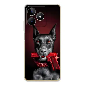 Чехол ДОБЕРМАН для Realme Note 60 (Доберман злой)
