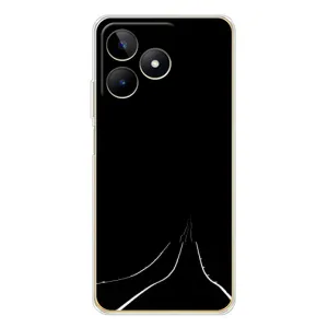 Чохол з картинками на чорному фоні для Realme Note 60 (Дорога)