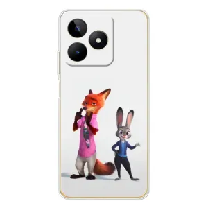 Силиконовый чехол с принтом Зоотрополіс для Realme Note 60 (Джуди и Ник)