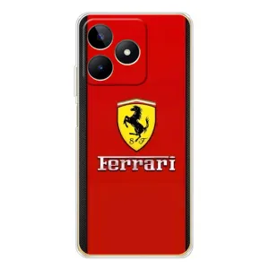 Силіконовий бампер з картинкою машини на Realme Note 60 (Ferrari Logo)