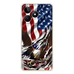 Чехол Флаг USA для Realme Note 60 (Флаг USA)