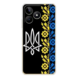Силіконовый Чохол на Realme Note 60 (Герб и вишиванка)