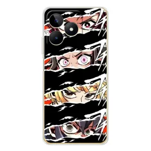 Силиконовые чехлы с глазами Anime для Ноте 60 (Глаза на чорном)