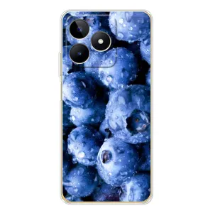Чехол с изображением вкусной еды для Realme Note 60 (Голубика)