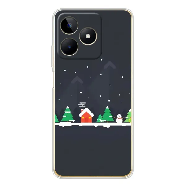 Чехол с рисунком «Город зимний» для Realme Note 60 Чехол с рисунком «Город зимний» для Realme Note 60