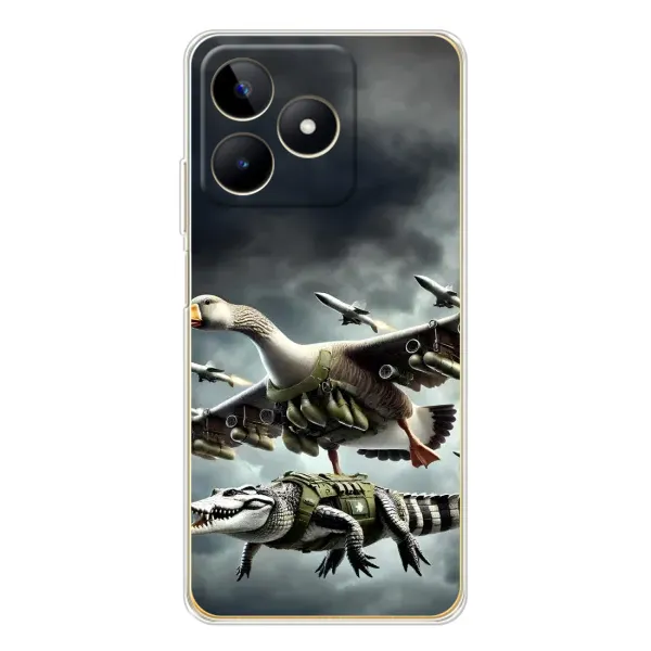 Чехол с рисунком «Гусини и крокодило» для Realme Note 60 Чехол с рисунком «Гусини и крокодило» для Realme Note 60