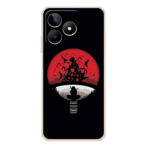 Чехол с рисунком «Итачи на черном» для Realme Note 60 Чехол с рисунком «Итачи на черном» для Realme Note 60