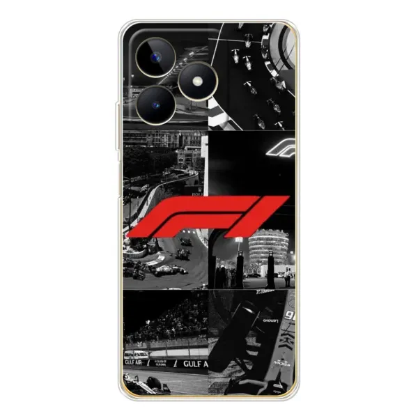 Чохол з малюнком «Колаж Формула 1» для Realme Note 60 Чохол з малюнком «Колаж Формула 1» для Realme Note 60
