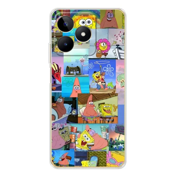 Чехол с рисунком «Комиксы Спанч Боб» для Realme Note 60 Чехол с рисунком «Комиксы Спанч Боб» для Realme Note 60