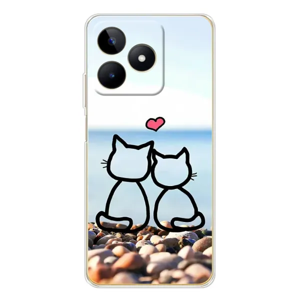 Чехол с рисунком «Котейки» для Realme Note 60 Чехол с рисунком «Котейки» для Realme Note 60