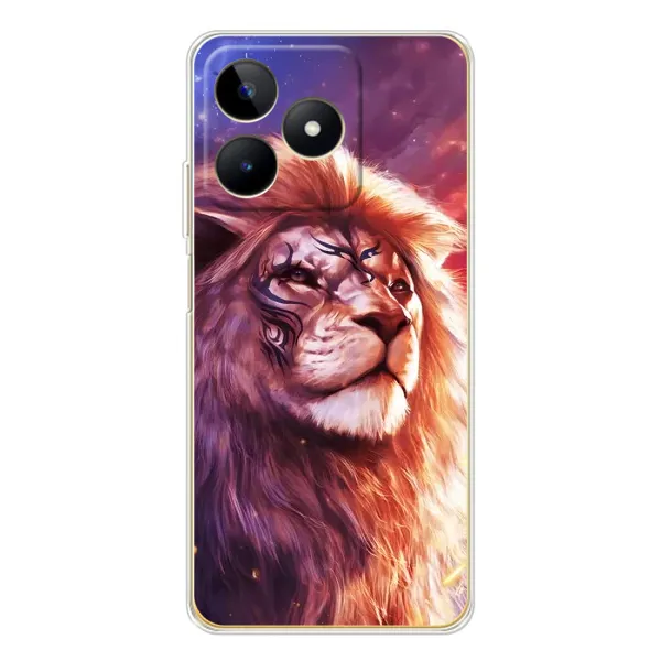 Чехол с рисунком «Красочный ЛЕВ» для Realme Note 60 Чехол с рисунком «Красочный ЛЕВ» для Realme Note 60