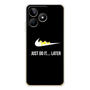 Силиконовый Чехол на Realme Note 60 с картинкой Nike (Later)