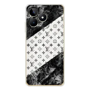 Чехол Стиль Louis Vuitton на Realme Note 60 (LV на белом)
