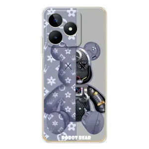 Силиконовый чехол для Realme Note 60 (Медведь Louis Vuitton)