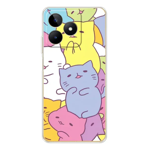 Чехол с рисунком «Милые котики» для Realme Note 60 Чехол с рисунком «Милые котики» для Realme Note 60