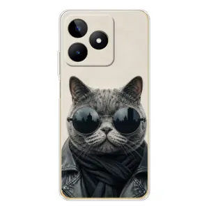 Чехол на тематику: Коты для Realme Note 60 (Модный кот)