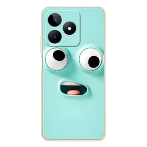 Силиконовые Чехлы (смешные стикеры) для Realme Note 60 (Забавное мятное лицо)