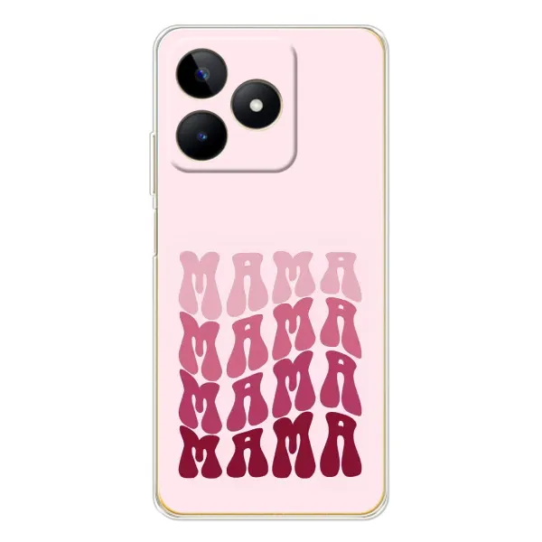 Чехол с рисунком «Надпись мама» для Realme Note 60 Чехол с рисунком «Надпись мама» для Realme Note 60