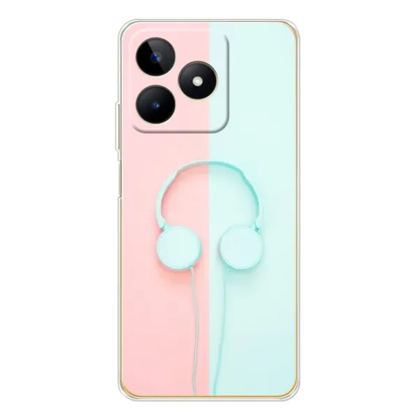 Чехол с рисунком «Наушники» для Realme Note 60 Чехол с рисунком «Наушники» для Realme Note 60