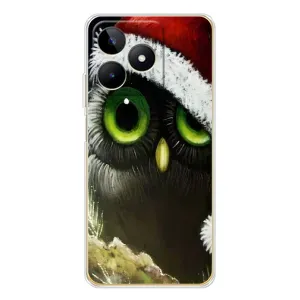 Чехлы с принтом СОВЫ для Realme Note 60 (Новогодняя Сова)