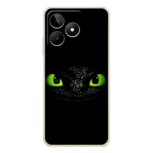 Чехол дракон Беззубик для Realme Note 60 (Глаза Беззубика)