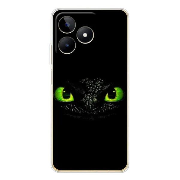 Чехол с рисунком «Глаза Беззубика» для Realme Note 60 Чехол с рисунком «Глаза Беззубика» для Realme Note 60