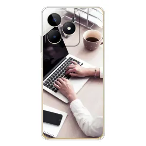 Силиконовый бампер (Работники) на Realme Note 60 (Офисный работник)