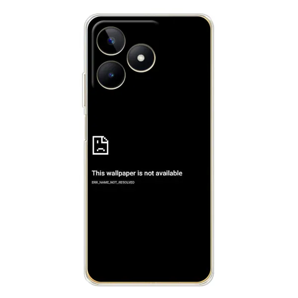 Чохол з малюнком «Помилка» для Realme Note 60 Чохол з малюнком «Помилка» для Realme Note 60