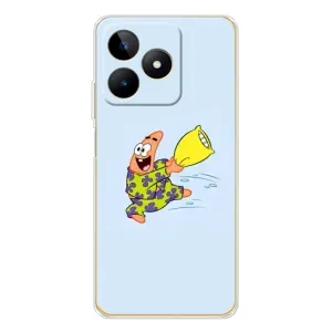 Чохли з Патріком на Realme Note 60 (Патрік із подушкою)