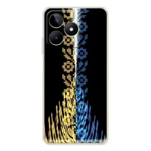 Силіконовый Чохол на Realme Note 60 (Патріотична вишиванка)
