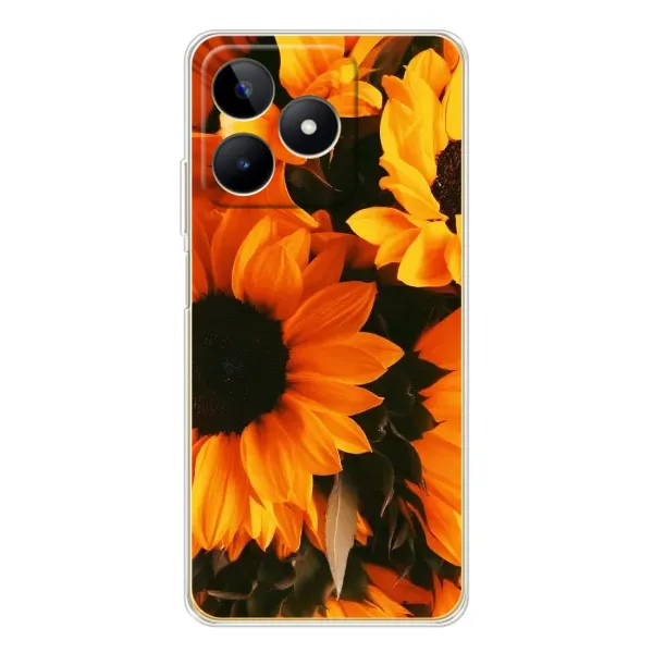 Чехол с рисунком «подсолнухи» для Realme Note 60 Чехол с рисунком «подсолнухи» для Realme Note 60
