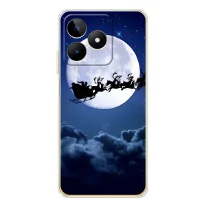 Чохол Санта Клаус для Realme Note 60 (Санта - місяць)
