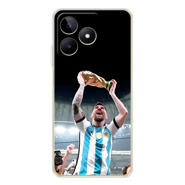 Чехол с рисунком «Счастливый Месси» для Realme Note 60 Чехол с рисунком «Счастливый Месси» для Realme Note 60