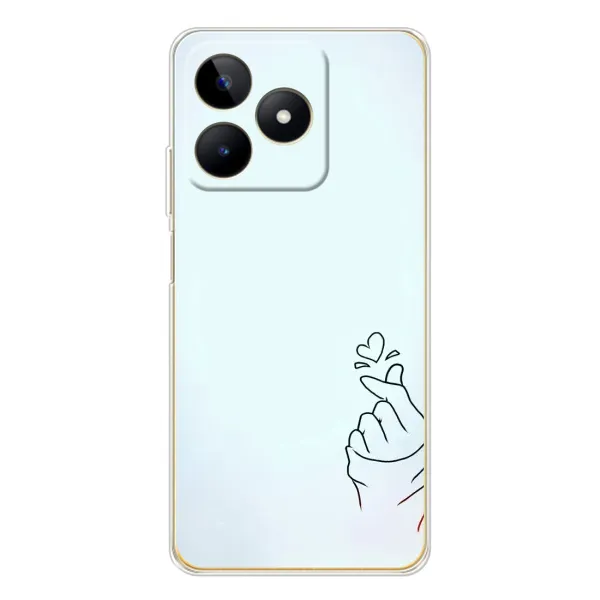 Чехол с рисунком «Сердце на голубом» для Realme Note 60