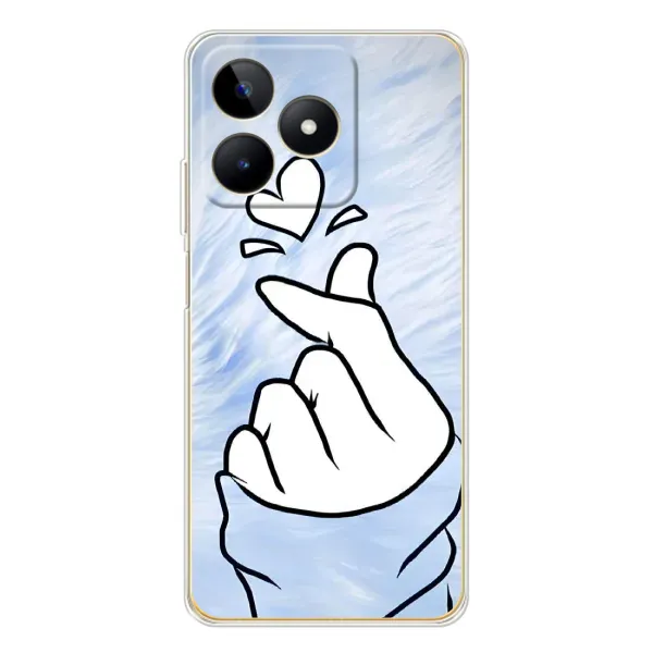 Чехол с рисунком «Сердечка знак» для Realme Note 60