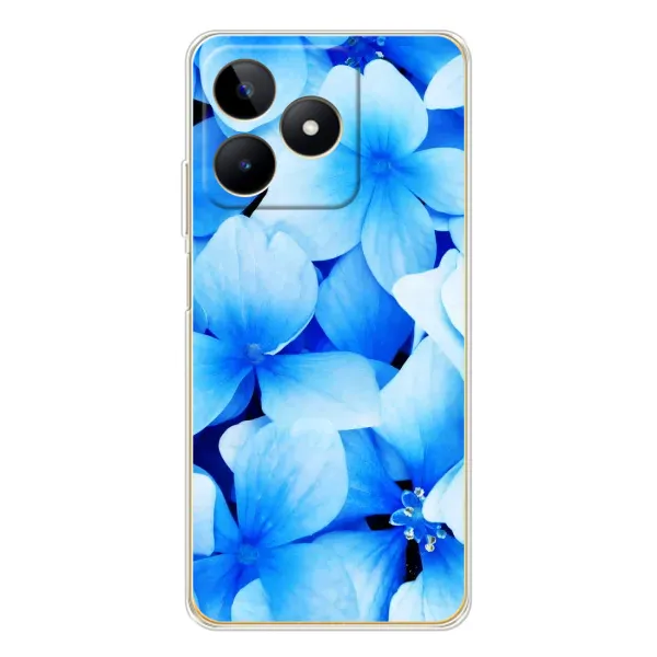 Чехол с рисунком «Синие цветы» для Realme Note 60 Чехол с рисунком «Синие цветы» для Realme Note 60