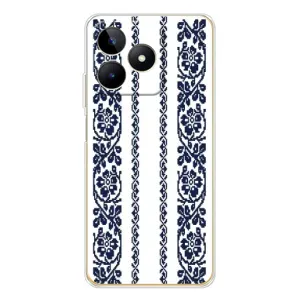 Силіконовый Чохол на Realme Note 60 з картинкой Вишиванки (Синя вишиванка)