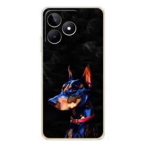 Бампер для Realme Note 60 с картинкой "Песики" (Собака Мопс)