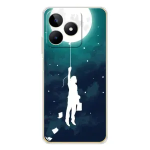 Чехол (ТПУ) с планетами на Realme Note 60 (To The moon)