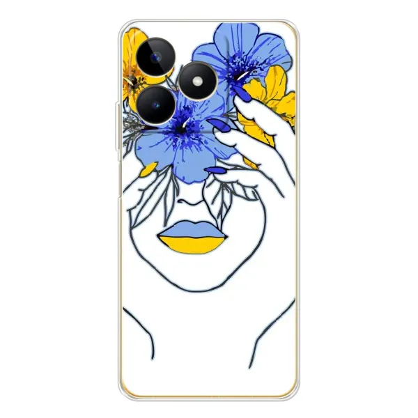 Чехол с рисунком «Украинка на всю голову» для Realme Note 60 Чехол с рисунком «Украинка на всю голову» для Realme Note 60