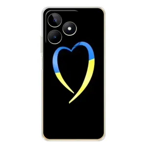 Силіконовий Чохол на Realme Note 60 (Я-Україна) (Українське серце)