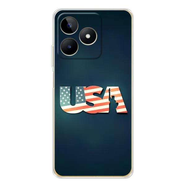 Чохол з малюнком «USA» для Realme Note 60 Чохол з малюнком «USA» для Realme Note 60