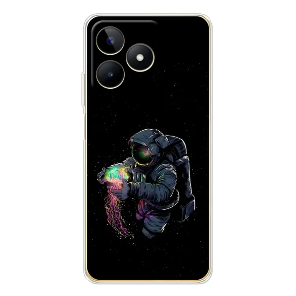 Чехол с рисунком «В руках земля» для Realme Note 60
