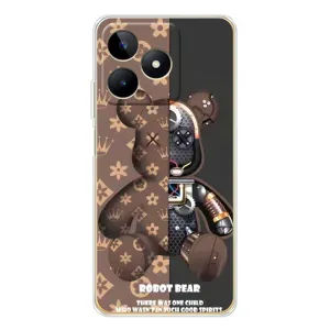 Силиконовый чехол для Realme Note 60 (Медмедь Луи Виттон)