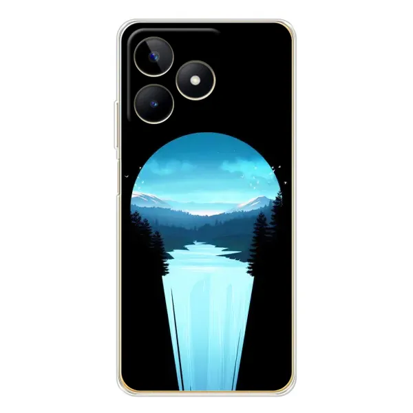 Чехол с рисунком «Синий Водопад» для Realme Note 60 Чехол с рисунком «Синий Водопад» для Realme Note 60