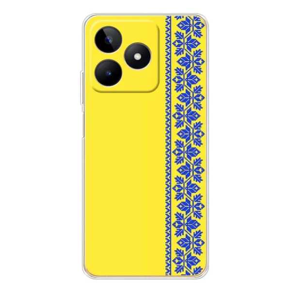 Чохол з малюнком «Вишиванка на жовтому фоні» для Realme Note 60 Чохол з малюнком «Вишиванка на жовтому фоні» для Realme Note 60