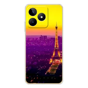 Чехол с Эйфелевой башней на Realme Note 60 (Яркая башня)